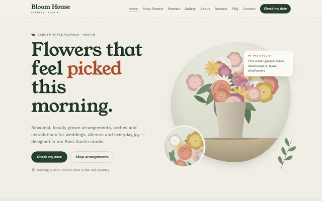 Botanical theme preview