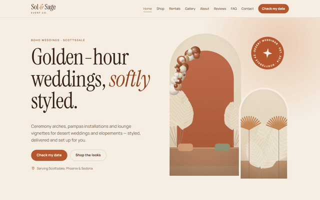 Desert Warm theme preview
