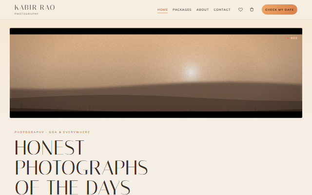 Golden Hour theme preview